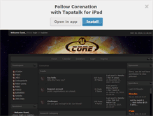 Tablet Screenshot of corenation.com